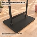 Вешалка напольная двойная DOPPIO-GABBIANO-LUX-NERO в стиле Лофт Т-образная, черная