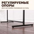 Вешалка напольная для одежды SNELLO-NERO "ЛОФТ", черного цвета